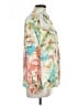 Chico's Print Green Long Sleeve Blouse Size L - photo 4