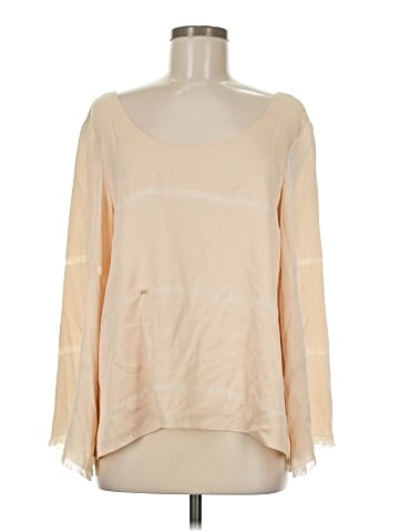 Elizabeth and James Long Sleeve Silk Top (view 1)
