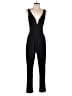 Ambiance Solid Black Jumpsuit Size S - photo 1