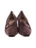 St. John 100% Leather Burgundy Brown Flats Size 7 - photo 2
