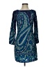 Old Navy 100% Rayon Paisley Blue Cocktail Dress Size XS - photo 1