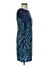 Old Navy 100% Rayon Paisley Blue Cocktail Dress Size XS - photo 4