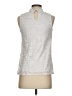Cable & Gauge Silver Sleeveless Blouse Size S - photo 2