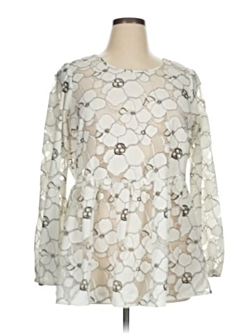 Lane Bryant Long Sleeve Blouse (view 1)
