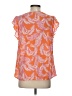 DR2 100% Polyester Orange Short Sleeve Blouse Size S - photo 2
