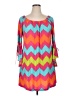 Assorted Brands Chevron-herringbone Pink Casual Dress Size 1X - photo 1