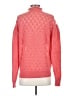 Knitted & Knotted Hearts Pink Pullover Sweater Size M - photo 2