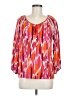 Assorted Brands 100% Rayon Orange 3/4 Sleeve Blouse Size M - photo 1