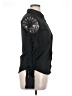 Camisa 100% Polyester Black Long Sleeve Blouse Size XL - photo 4