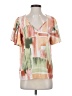 Entro 100% Polyester Orange Short Sleeve Blouse Size S - photo 1