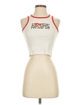 Understated Leather Sleeveless T-Shirt (view 1)