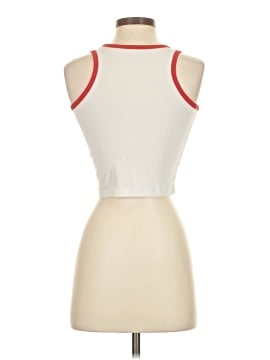 Understated Leather Sleeveless T-Shirt (view 2)