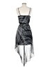 Express 100% Polyester Graphic Gray Casual Dress Size XS - photo 2