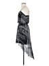 Express 100% Polyester Graphic Gray Casual Dress Size XS - photo 5