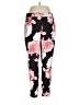 Black Label by Chico's Floral Black Casual Pants Size Med (1) - photo 1