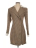 Shein Houndstooth Brown Coat Size 2 - photo 1