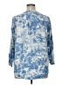 Fred David Blue 3/4 Sleeve Blouse Size 1X - photo 2