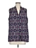 Laundry by Shelli Segal 100% Polyester Purple Sleeveless Blouse Size M - photo 1