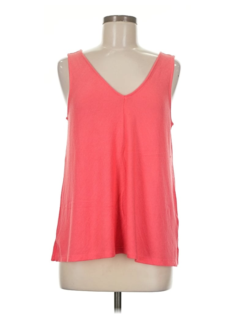 Pre-owned Gap Tank Top Pink Plunge Neckline Tops