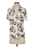 Unbranded Floral Ivory Short Sleeve Blouse Size 2 - photo 1