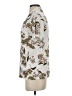 Unbranded Floral Ivory Short Sleeve Blouse Size 2 - photo 5