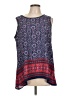 Hannah 100% Polyester Blue Sleeveless Blouse Size L - photo 1