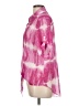 MULTIPLES 100% Polyester Tie-dye Pink Short Sleeve Blouse Size L - photo 5