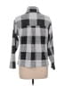 Christopher & Banks 100% Polyester Checkered-gingham Gray Long Sleeve Blouse Size L - photo 2