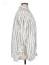 Everlane Stripes Ivory 3/4 Sleeve Button-Down Shirt Size XL - photo 4