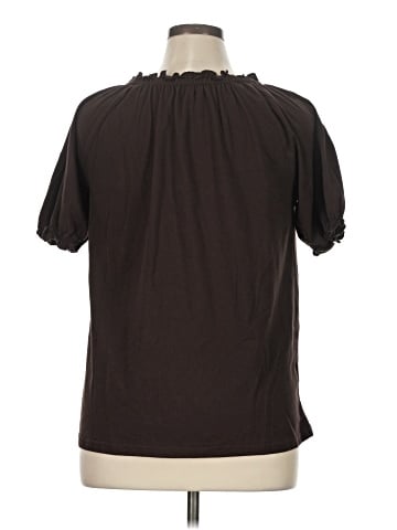 Basic Editions Short Sleeve Blouse (view 2)