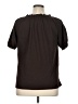 Basic Editions Brown Short Sleeve Blouse Size XL - photo 2
