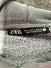 Zara Gray Pullover Hoodie Size L - photo 7