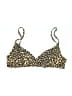 Robin Piccone Animal Print Gold Brown Swimsuit Top One size - photo 1