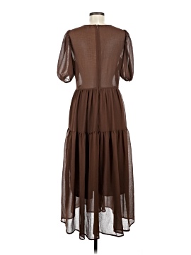 never fully dressed brown dress Zara One-Shoulder Ruched Dress  Rad Radar