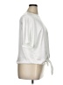 Bar III 100% Polyester Ivory White Short Sleeve Top Size XL - photo 4