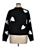 Love By Design 100% Polyester Hearts Black Pullover Sweater Size XL - photo 1