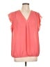 Chaus 100% Polyester Pink Sleeveless Blouse Size L - photo 1