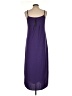Assorted Brands Solid Purple Casual Dress Size L - photo 2