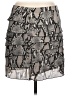Nue Options 100% Polyester Animal Print Silver Casual Skirt Size 12 - photo 1
