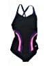 Speedo Color Block Purple One Piece Swimsuit Size S (estimated) - photo 1