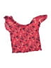Justice Pink Short Sleeve Blouse Size 10 - photo 1