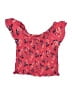 Justice Pink Short Sleeve Blouse Size 10 - photo 2
