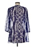 Harlow Zee 100% Polyester Aztec Or Tribal Print Blue 3/4 Sleeve Blouse Size M - photo 2