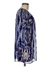 Harlow Zee 100% Polyester Aztec Or Tribal Print Blue 3/4 Sleeve Blouse Size M - photo 4