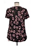 Assorted Brands Floral Black Short Sleeve Blouse Size XL - photo 2