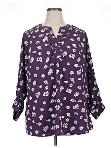 Lane Bryant Outlet 3/4 Sleeve Blouse (view 1)