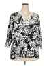 C.D. Daniels Black 3/4 Sleeve Blouse Size 2X - photo 1