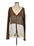 Daytrip Animal Print Brown Cardigan Size S - photo 1