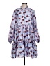 Stella Nova 100% Polyester Print Blue Casual Dress Size EU 42 / US 12 - photo 1