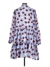 Stella Nova 100% Polyester Print Blue Casual Dress Size EU 42 / US 12 - photo 2